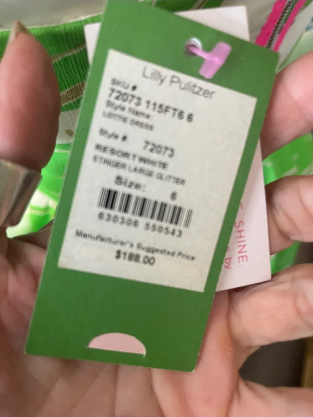 Strapless Green & White Tropical Print Sundress